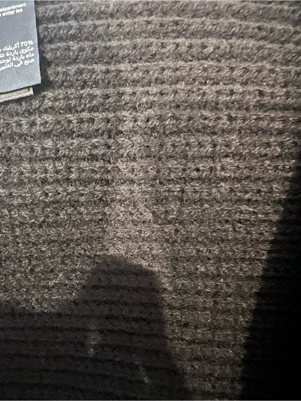 AllSaints Angled Stitch Scarf Black Oversized Knit Minimalist Luxury NWT Unisex